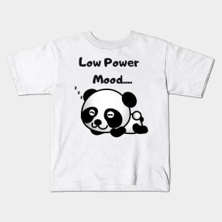 Low Power Mood Lazy Panda T-shirt Kids T-Shirt